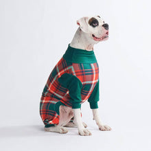 Load image into Gallery viewer, Spark Paws - Dog Pajama/Pyjama pour chien - Green and Red Plaid