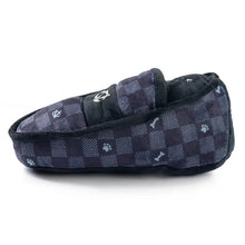 Charger l'image dans la galerie, Haute Diggity Dog - Black Checker Chewy Vuiton Loafer Squeaker Dog Toy