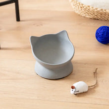 Load image into Gallery viewer, Archie - Bamboo Tilt Cat Bowl/Gamelle inclinable en bambou pour chat