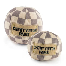Charger l'image dans la galerie, Haute Diggity Dog - Checker Chewy Vuiton Ball Squeaker Dog Toy
