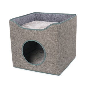 Ware™ Kitty Cube Enclosed Hideaway with Scratching Pad