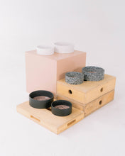 Load image into Gallery viewer, Salt & Pepper Ceramic Dog Bowl