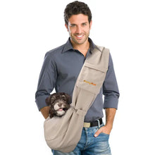Load image into Gallery viewer, Furry Fido - Khaki Adjustable Pocket Pet Sling/Écharpe pour animaux de compagnie à poche réglable kaki