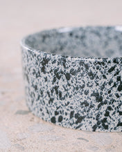 Load image into Gallery viewer, Salt & Pepper Ceramic Dog Bowl