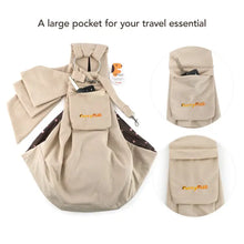 Load image into Gallery viewer, Furry Fido - Khaki Adjustable Pocket Pet Sling/Écharpe pour animaux de compagnie à poche réglable kaki