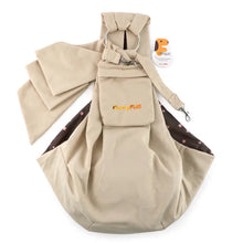Load image into Gallery viewer, Furry Fido - Khaki Adjustable Pocket Pet Sling/Écharpe pour animaux de compagnie à poche réglable kaki