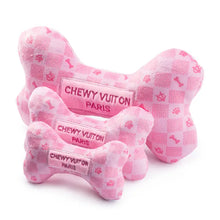 Load image into Gallery viewer, Haute Diggity Dog - Pink Checker Chewy Vuiton Bone
