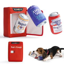 Charger l'image dans la galerie, Nocciola - 3 Packs Funny Beer Dog Toys with A Fridge/Lot de 3 jouets amusants pour chiens sur le thème de la bière, avec un réfrigérateur.