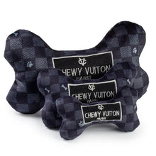 Load image into Gallery viewer, Haute Diggity Dog - Black Checker Chewy Vuiton Bones