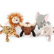 Load image into Gallery viewer, P.L.A.Y. Big 5 Out of Africa Plush Dog Toys
