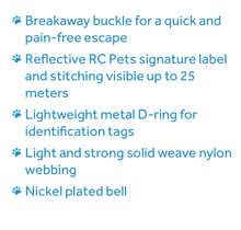 Load image into Gallery viewer, RC Pets Primary Kitty Breakaway Collars