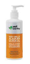 Load image into Gallery viewer, Vet Worthy® 100% Wild Alaskan Salmon Oil Skin &amp; Coat Support for Dogs (16oz)
