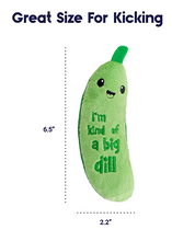 Load image into Gallery viewer, Outward Hound® Petstages® Crunchy Pickle Kicker Dental Cat Toy