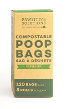 Load image into Gallery viewer, Pawsitive Solutions - Compostable Poop Bags (unscented)
