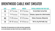 Load image into Gallery viewer, Shedrow K9 Brentwood Cable Knit Dog Sweater (2024/25)