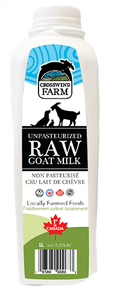 Crosswind Farm Frozen Raw Goat Milk 1L