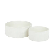 Load image into Gallery viewer, Jardin - Ribbed Pet Bowl Collection/Collection de bols côtelés pour animaux de compagnie