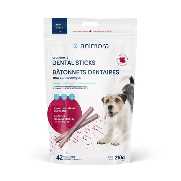 Animora - Cranberry Dental Sticks/Bâtonnets Dentaires aux Canneberges