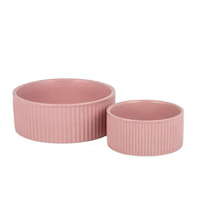 Load image into Gallery viewer, Jardin - Ribbed Pet Bowl Collection/Collection de bols côtelés pour animaux de compagnie