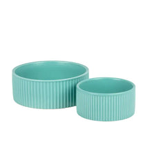 Load image into Gallery viewer, Jardin - Ribbed Pet Bowl Collection/Collection de bols côtelés pour animaux de compagnie