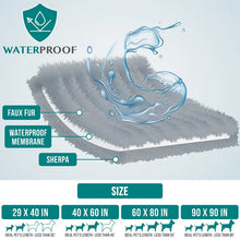 Load image into Gallery viewer, Waterproof Faux Fur Pet Blanket/Couverture imperméable en fausse fourrure pour animaux de compagnie