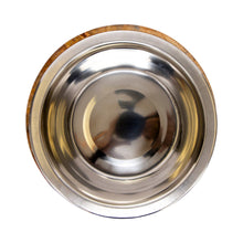 Load image into Gallery viewer, Stainless Steel Bowl with Mango Wood Holder/Bol en acier inoxydable avec support en bois de manguier
