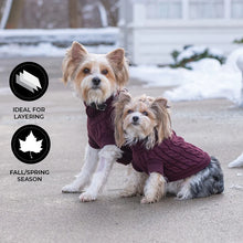 Load image into Gallery viewer, Shedrow K9 Brentwood Cable Knit Dog Sweater
