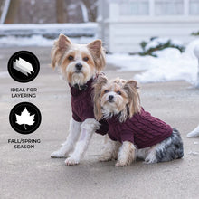 Load image into Gallery viewer, Shedrow K9 Brentwood Cable Knit Dog Sweater (2024/25)