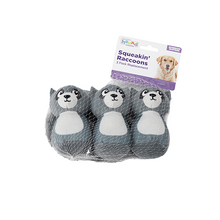 Charger l'image dans la galerie, Outward Hound® Squeakin' Raccoon Replacement Dog Toys (3 Pack)