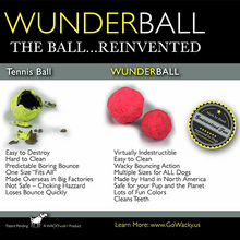 Load image into Gallery viewer, Wacky Walk'r Wunderball Best Fetch Toy (assorted colours)