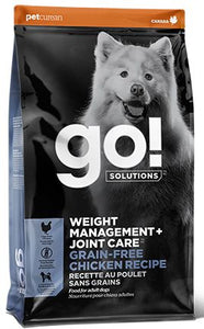 Go! Solutions Weight Management + Joint Care Grain Free Chicken Recipe Dry Dog Food