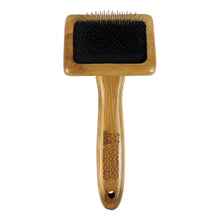 Load image into Gallery viewer, Bamboo Groom - Slicker Brush with Stainless Steel Pins/Brosse de lissage avec picots en acier inoxydable