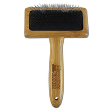 Load image into Gallery viewer, Bamboo Groom - Slicker Brush with Stainless Steel Pins/Brosse de lissage avec picots en acier inoxydable