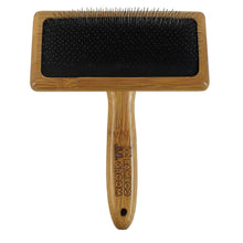 Load image into Gallery viewer, Bamboo Groom - Slicker Brush with Stainless Steel Pins/Brosse de lissage avec picots en acier inoxydable