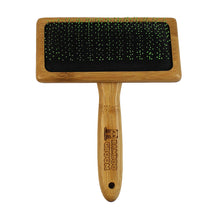Load image into Gallery viewer, Bamboo Groom - Soft Slicker Brush with Stainless Steel Pins & Comfort Tips