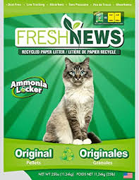 Fresh News® Recycled Paper Cat Litter/Litière de Papier Recyclé