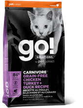 Load image into Gallery viewer, Go! Solutions™ Carnivore™ - Grain Free Chicken, Turkey, & Duck Cat Food/Nourriture pour chats sans céréales au poulet, à la dinde et au canard