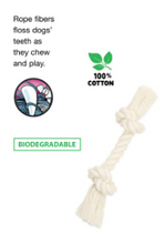 Load image into Gallery viewer, Mammoth Premium Flossy Chews 100% Cotton Bones and Tugs