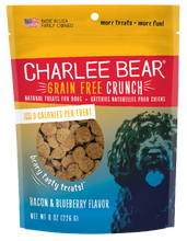 Load image into Gallery viewer, Charlee Bear Grain Free Crunch (8oz) Natural Treats for Dogs
