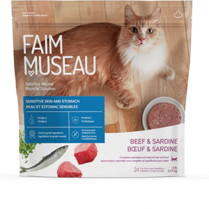 Faim Museau - Raw Frozen Cat Food/Recettes Pour Chats 6lb(24x4oz)