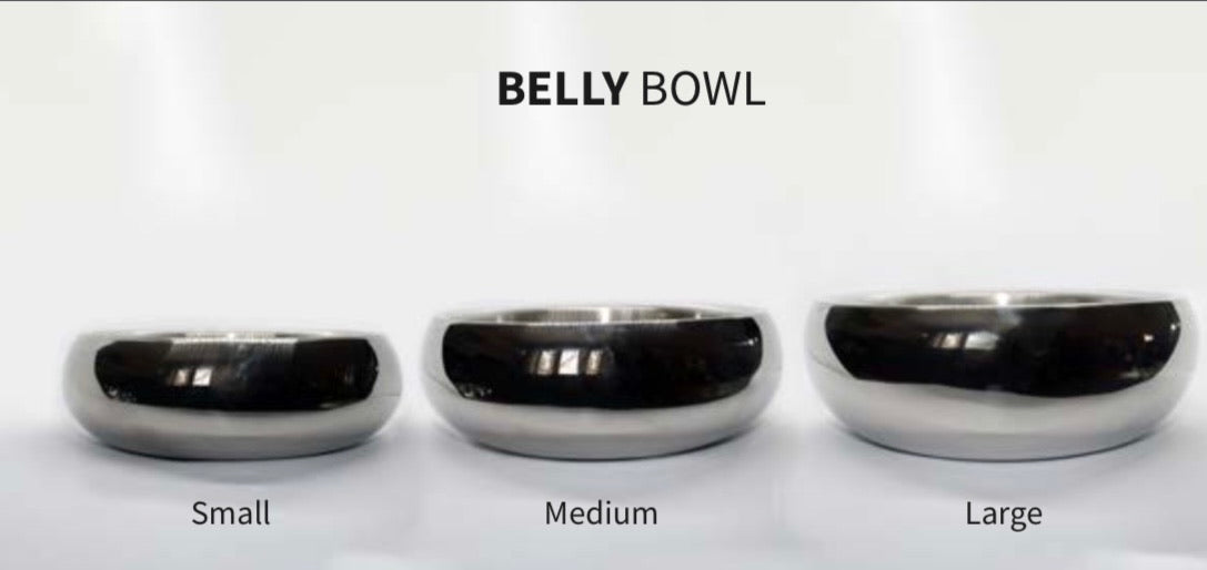 Baxter & Bella Stainless Steel Belly Bowl Animalerie Little Bear Pet Supplies