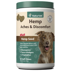 NaturVet Hemp Soft Chew Dog Supplements (60ct)