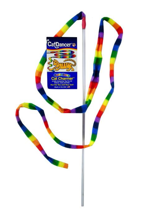 Cat Dancer - Cat Charmer Rainbow Wand Toy (Assorted Colours)