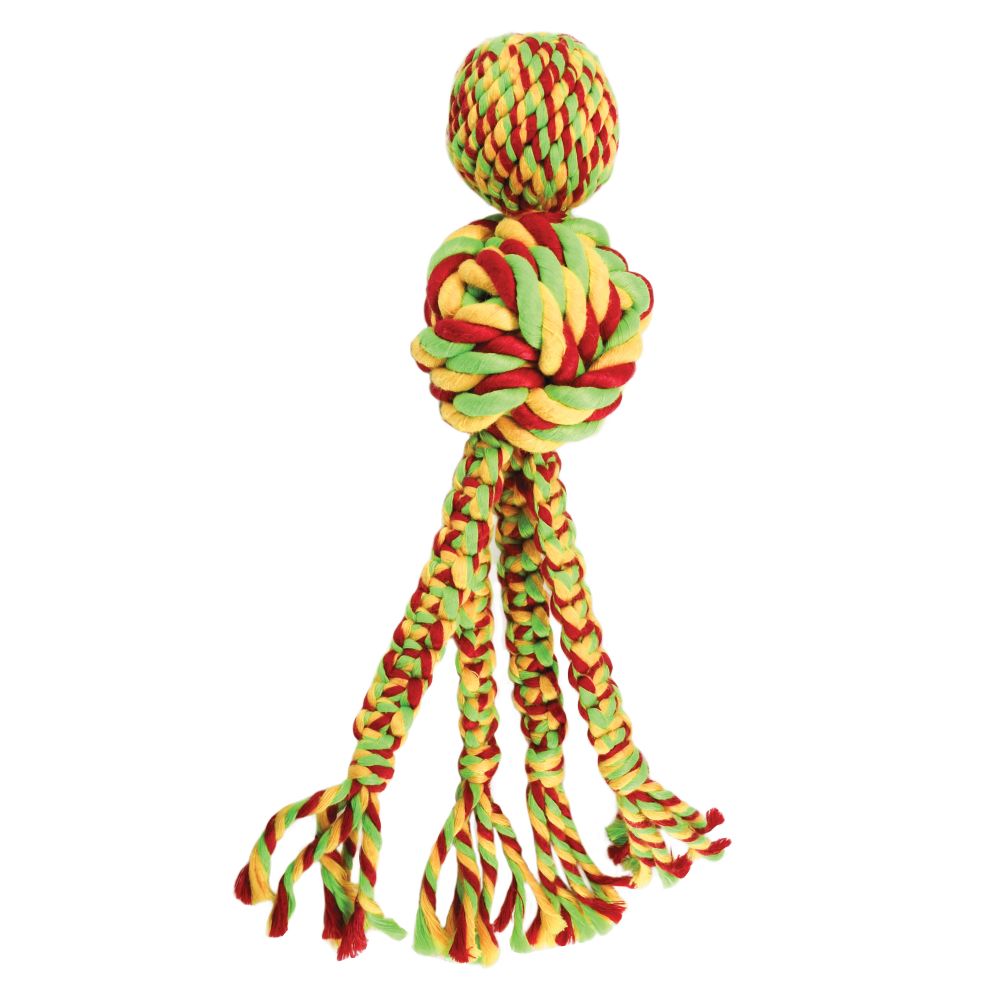 Kong Wubba Weave w/Rope (Assorted Colours)