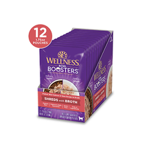 Charger l&#39;image dans la galerie, Wellness® Bowl Boosters® Shreds with Broth Wet Cat Food Topper
