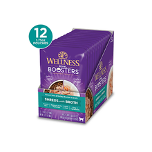 Charger l&#39;image dans la galerie, Wellness® Bowl Boosters® Shreds with Broth Wet Cat Food Topper
