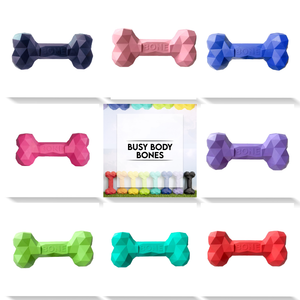 Busy Body Bone: Durable Rubber Dog Toy for Engaging Playtime