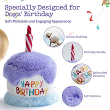 Load image into Gallery viewer, Fuzzwoof - Squeaky Birthday Cake Toy/Jouet de gâteau d'anniversaire qui grince
