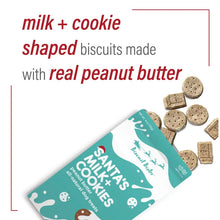 Load image into Gallery viewer, Spunky Pup - Santa&#39;s Milk + Cookies - Peanut Butter Dog Treats - (4oz)
