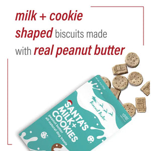 Spunky Pup - Santa's Milk + Cookies - Peanut Butter Dog Treats - (4oz)